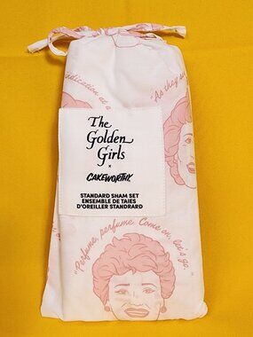 Cakeworthy the Golden Girls Standard Sham Set of 2 Pillow Case AOP Cotton NEW